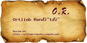 Ortlieb Renátó névjegykártya